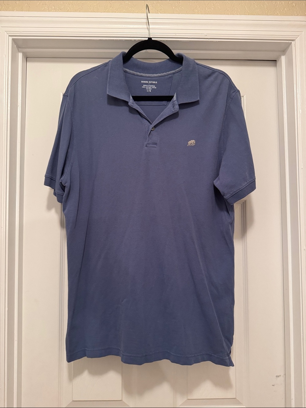 Banana Republic Men's Slate Blue Polo